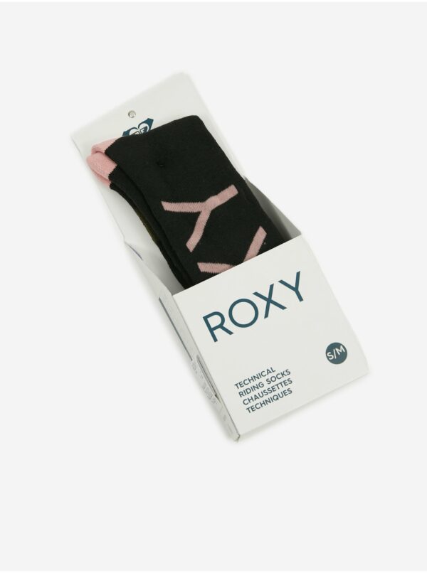 Ponožky pre ženy Roxy - čierna, ružová