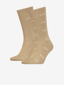 Calvin Klein Ponožky 2 páry Béžová