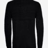 Čierny pánsky rebrovaný sveter ONLY & SONS Bace