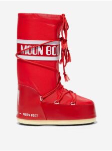 Červené dámske snehule Moon Boot