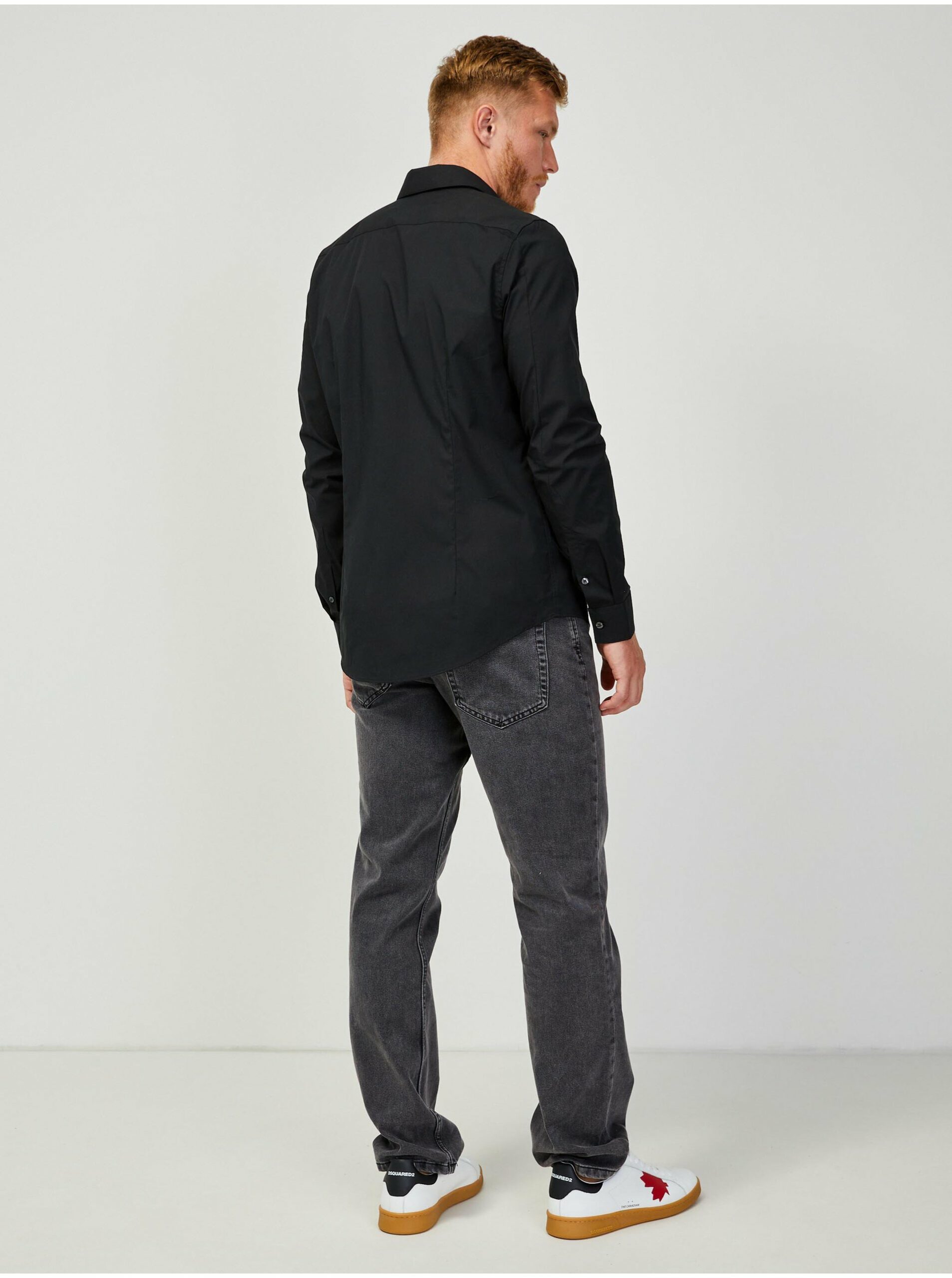 Čierna pánska košeľa Calvin Klein Jeans