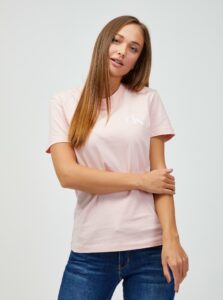 Tričká s krátkym rukávom pre ženy Calvin Klein Jeans - svetloružová