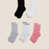Ponožky pre ženy Marks & Spencer - ružová, čierna, biela, sivá