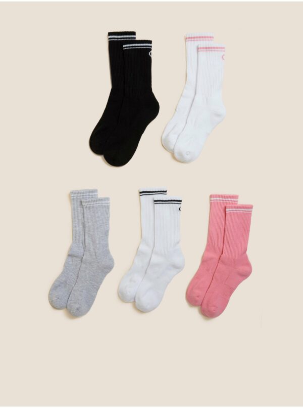 Ponožky pre ženy Marks & Spencer - ružová, čierna, biela, sivá