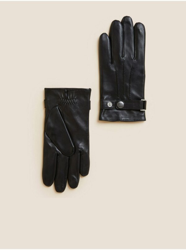 Čiapky, šály, rukavice pre mužov Marks & Spencer - čierna