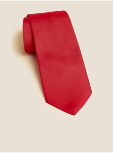 Kravaty, motýliky pre mužov Marks & Spencer - červená