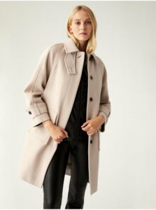 Kabáty pre ženy Marks & Spencer - béžová