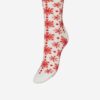 Súprava troch párov dámskych vianočných ponožiek v zelenej, červenej a bielej farbe VERO MODA Elf