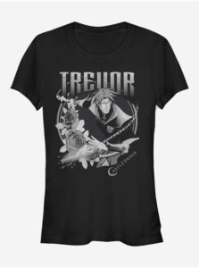 Čierne dámske tričko Netflix Trevor Badge