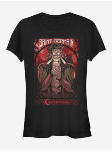 Čierne dámske tričko Netflix Saint Germain