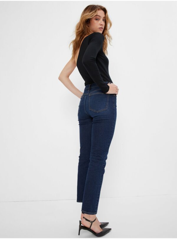 Tmavě modré dámské džíny vintage slim high rise GAP