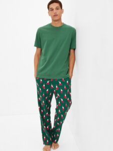 GAP Pyžamové nohavice Zelená