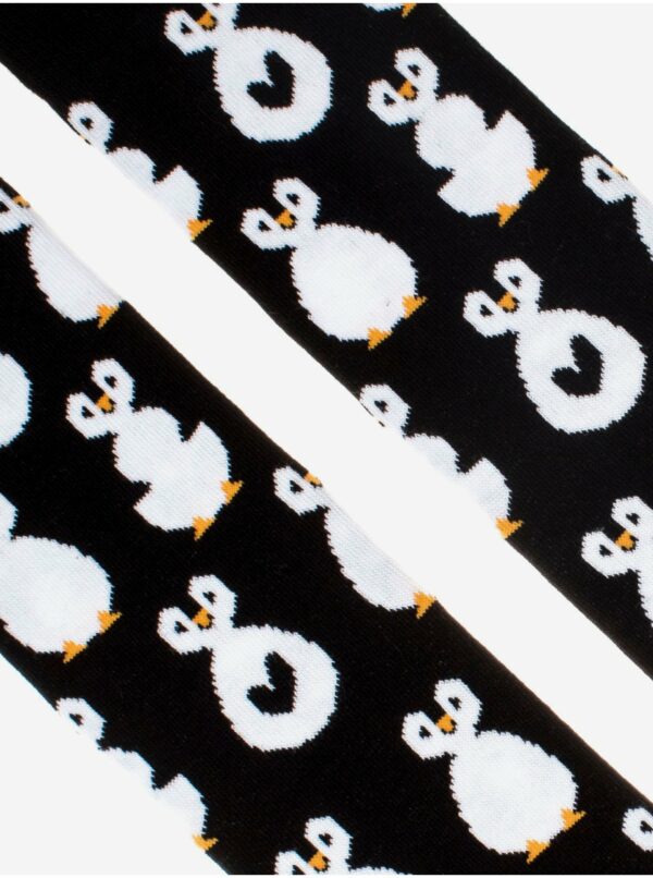 Černé dámské vzorované ponožky Fusakle Nocny pingu