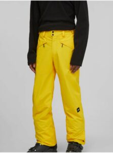 Žlté pánske športové zimné nohavice O'Neill