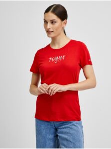 Červené dámské tričko Tommy Jeans