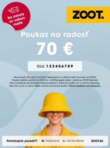 Elektronický poukaz na niečo zo ZOOTu v hodnote 70 €
