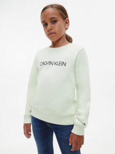 Calvin Klein Jeans Mikina detská Zelená