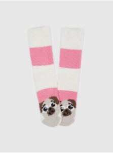 Ponožky pre ženy GAP - ružová, biela, hnedá