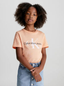 Calvin Klein Jeans Tričko detské Oranžová