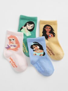 GAP Gap & Disney Ponožky 4 páry detské Fialová