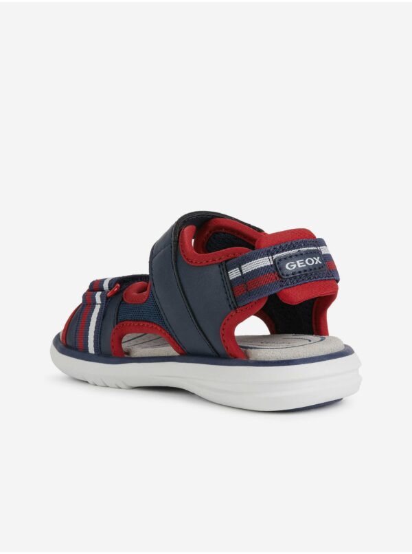 Červeno-modré chlapčenské sandále Geox Maratea