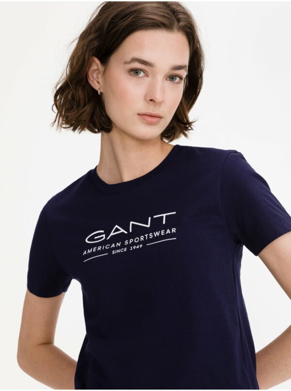 Tričká s krátkym rukávom pre ženy GANT - modrá