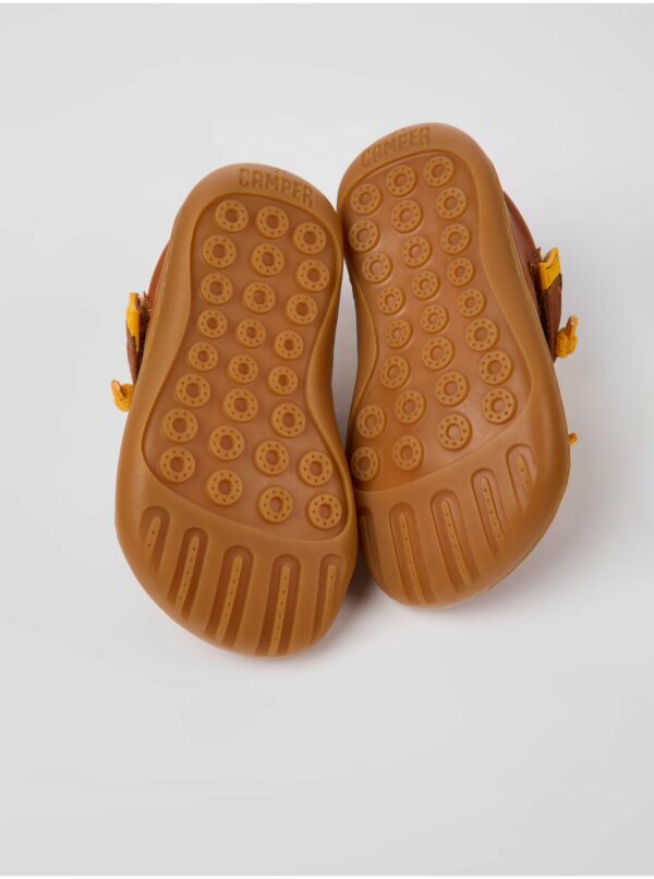 Hnedé detské kožené topánky Camper
