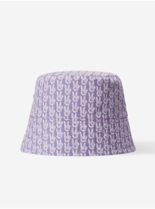 Svetlo fialový dievčenskú vzorovaný obojstranný klobúk Reima Peace Bucket