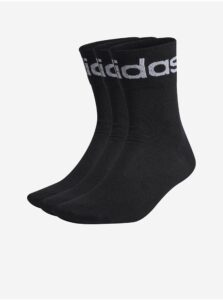 Sada troch párov pánskych ponožiek v čiernej farbe adidas Originals