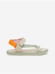 Sandále pre ženy Tommy Hilfiger - svetlozelená, svetloružová, oranžová