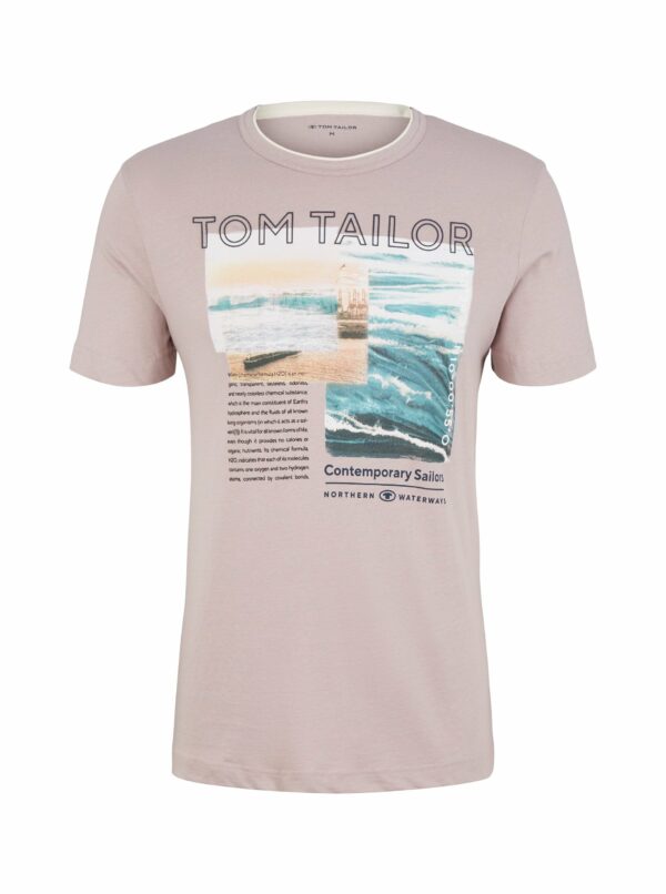 Tričká s krátkym rukávom pre mužov Tom Tailor - ružová