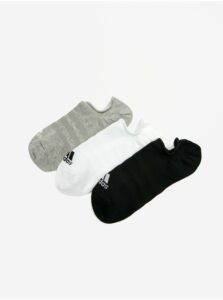 Ponožky pre ženy adidas Performance - biela, sivá, čierna