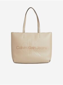 Kabelky pre ženy Calvin Klein Jeans - béžová