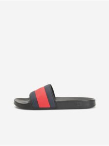Sandále, papuče pre mužov Tommy Hilfiger - čierna, červená, tmavomodrá