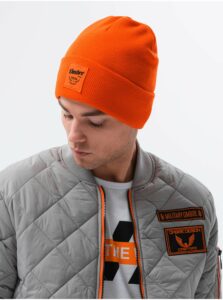 Čiapky, šály, rukavice pre mužov Ombre Clothing - oranžová