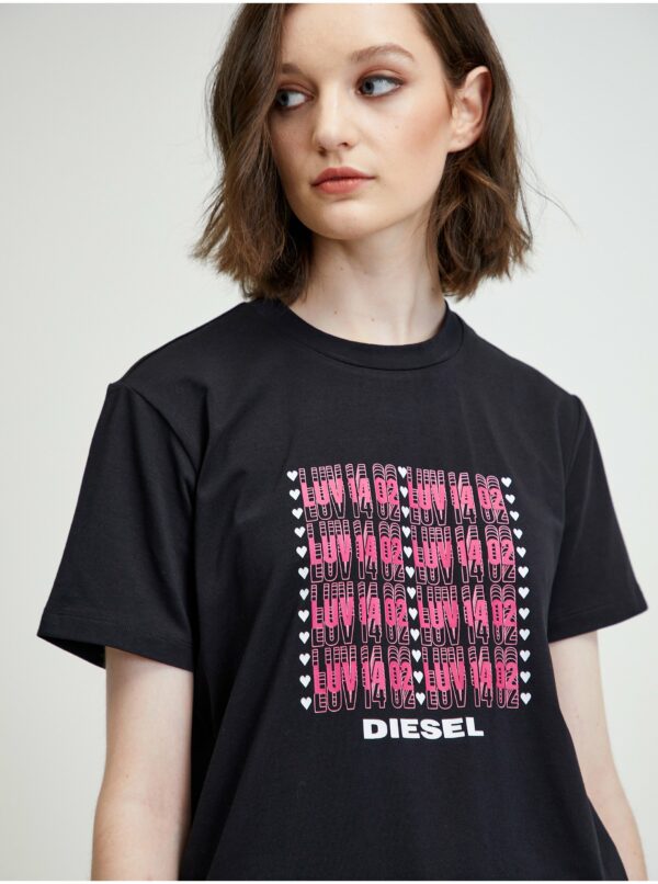 Čierne dámske tričko Diesel Sily