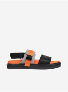 Sandále, papuče pre mužov Calvin Klein Jeans - oranžová, čierna