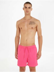 Plavky pre mužov Tommy Hilfiger - ružová
