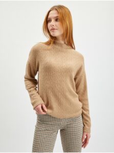 Béžový dámsky vzorovaný sveter ORSAY