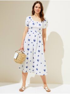 Voľnočasové šaty pre ženy Marks & Spencer - biela, modrá