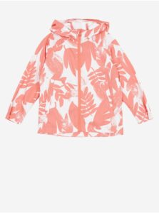 Ružová vzorovaná dievčenská bunda Reima