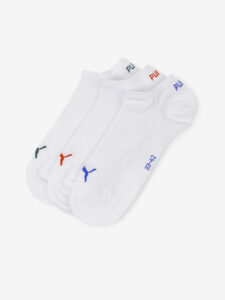 Puma Sneaker Plain Ponožky 3 páry Biela