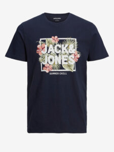 Jack & Jones Becs Tričko Modrá