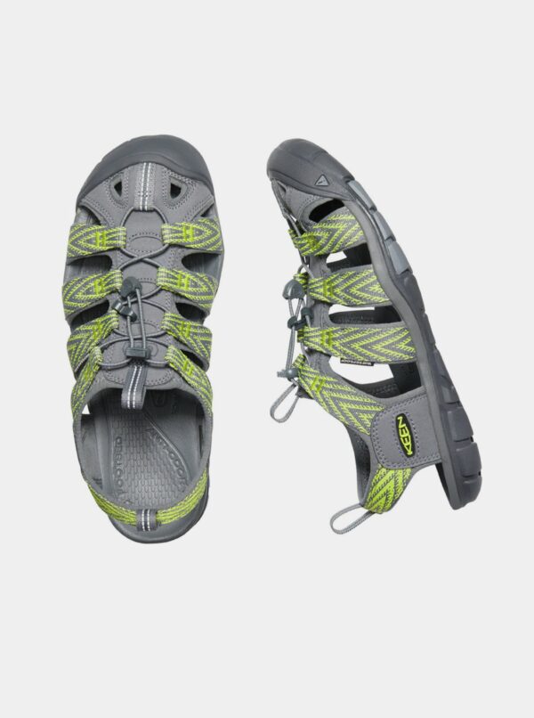 Šedo-zelené pánske vzorované sandále Keen