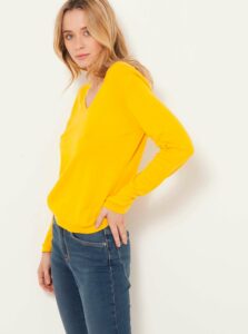 Žltý ľahký sveter CAMAIEU
