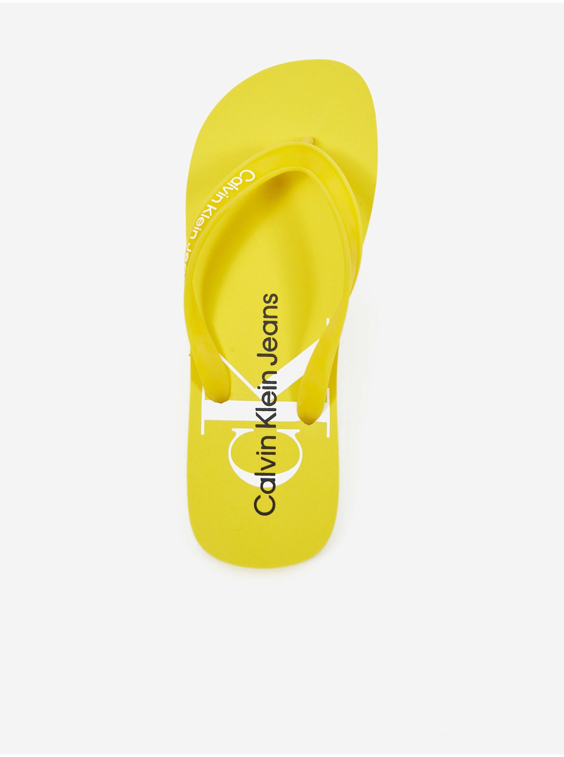 Žluté pánské žabky Calvin Klein Jeans