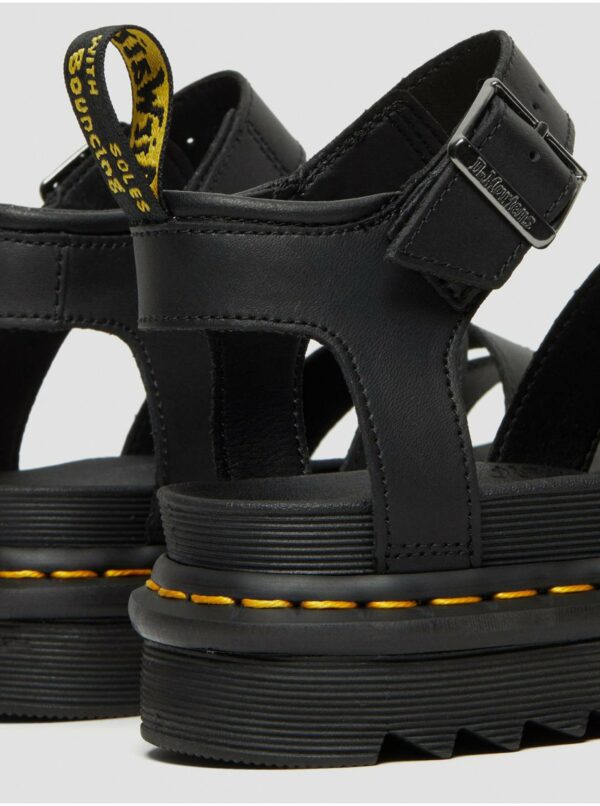 Čierne dámske kožené sandále Dr. Martens Blaire