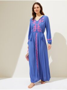 Voľnočasové šaty pre ženy Marks & Spencer - modrá, tmavoružová