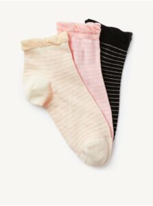 Ponožky pre ženy Marks & Spencer - oranžová, ružová, čierna