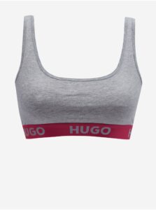 Šedá dámska melírovaná podprsenka Hugo Boss